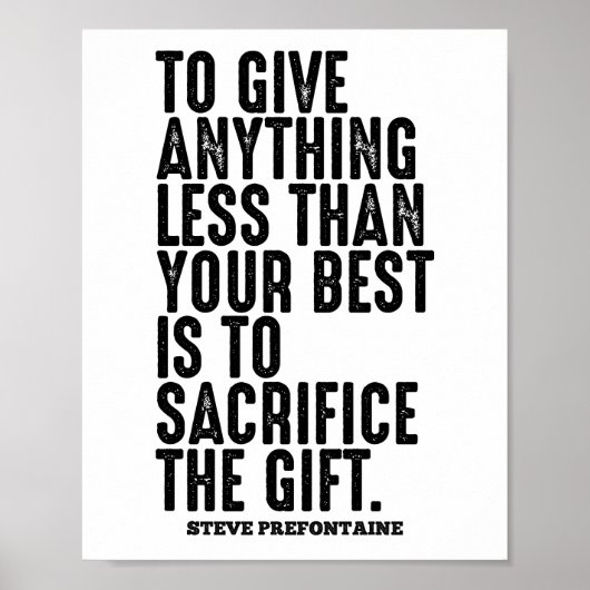 Poster Citation Steve Prefontaine (Devant)