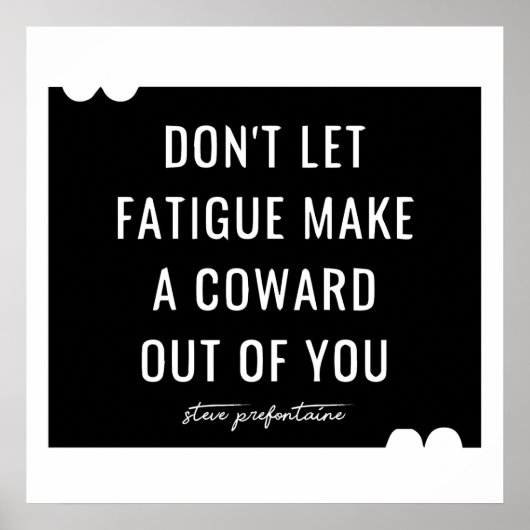 Poster Citation Steve Prefontaine (Devant)