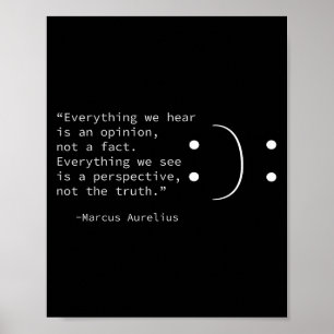 Poster Citation Stoïque De Marcus Aurelius, Philosophe Du