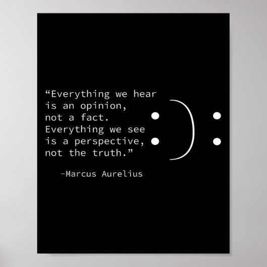 Poster Citation Stoïque De Marcus Aurelius, Philosophe Du (Devant)