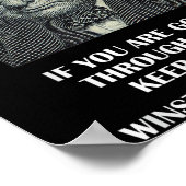 Poster Citation Stoïque Inspirationnelle De Winston Churc (Coin)