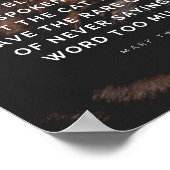 Poster Citation sur la grâce des chats par Mark Twain (Coin)