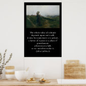 Poster Citation sur la solitude avec une image d'introduc (Cuisine)