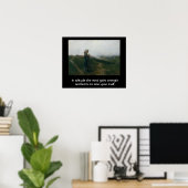 Poster Citation sur la solitude avec une image d'introduc (Bureau à domicile)
