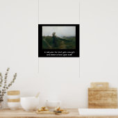 Poster Citation sur la solitude avec une image d'introduc (Cuisine)