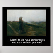 Poster Citation sur la solitude avec une image d'introduc (Devant)