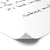 Poster citation sur l'affiche pour encadrer la poésie ins (Coin)