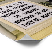 Poster Citation sur l'amour et la conception des relation (Coin)