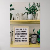 Poster Citation sur l'amour et la conception des relation (Devant)