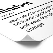 Poster Citation sur l'état d'esprit (Coin)