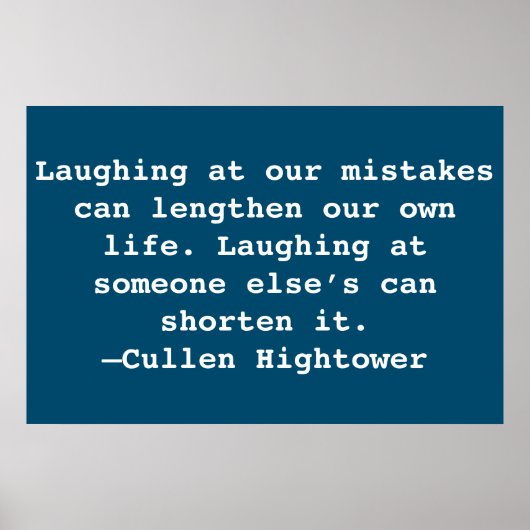 Poster Citation sur l'humilité (Devant)