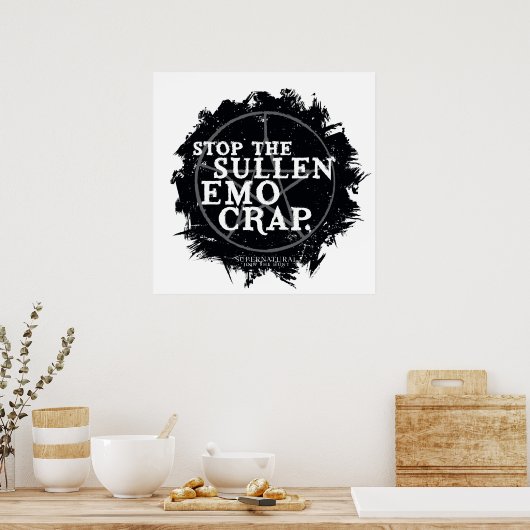 Poster Citation surnaturelle "Emo" (Cuisine)