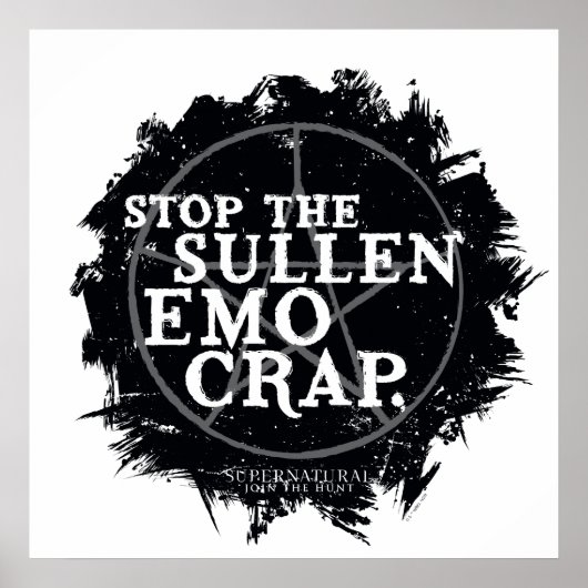 Poster Citation surnaturelle "Emo" (Devant)