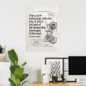 Poster Citation technique Steamroller amusant (Bureau à domicile)