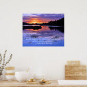 Poster Citation Thoreau et Big Bear Sunrise (Cuisine)