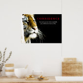 Poster Citation Tiger Confiance Inspiration (Cuisine)