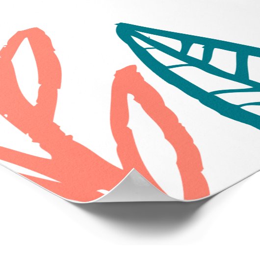 Poster Citation "Une Fleur ne pense pas rivaliser" (Coin)