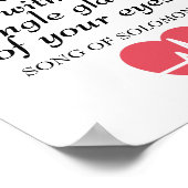 Poster Citation Verse De La Bible Romantique Plus Rapide (Coin)