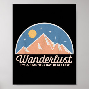 Poster Citation vintage Retro Wanderlust Hippie Nature Lo