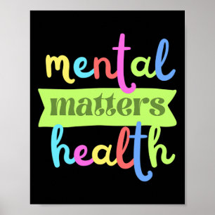 Poster Citation vintage sur les problèmes de santé mental