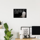 Poster Citation Voltaire Sur Les Absurdités Et Les Atroci (Bureau à domicile)