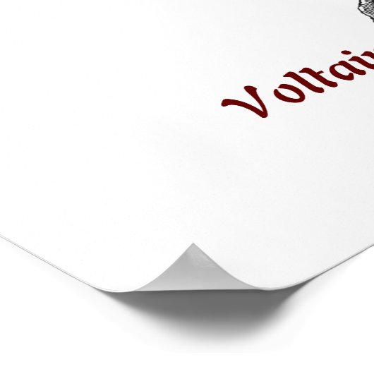 Poster Citation Voltaire Sur Les Absurdités Et Les Atroci (Coin)