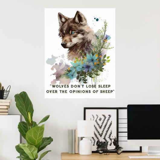 Poster Citation Wolf (Bureau à domicile)