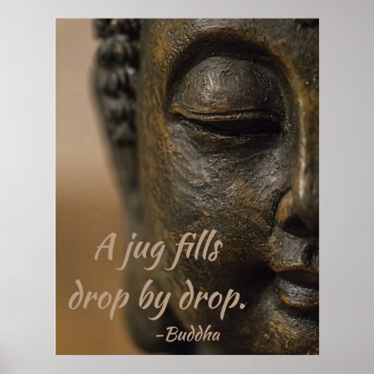 Poster Citation Zen Bouddha (Devant)