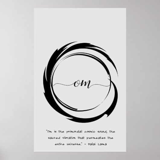 Poster Citation zen : Sagesse et méditation (Devant)