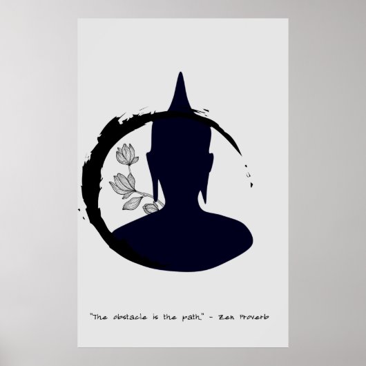 Poster Citation zen : Sagesse et méditation (Devant)
