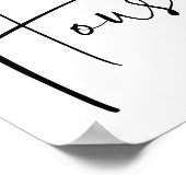 Poster Citations amusantes de salle de bain et les parole (Coin)