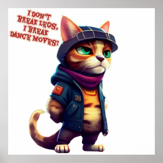 Poster Citations amusantes dites par un patron de gang de (Devant)