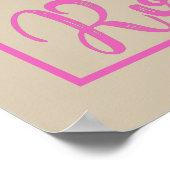 Poster Citations amusantes sur les roses et l'amour (Coin)