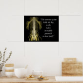 Poster Citations Chiropratique et Discours Système nerveu (Kitchen)