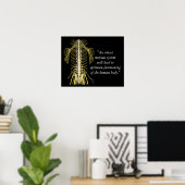 Poster Citations Chiropratiques et déclarations Nerves (Bureau à domicile)