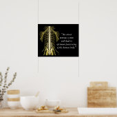Poster Citations Chiropratiques et déclarations Nerves (Cuisine)