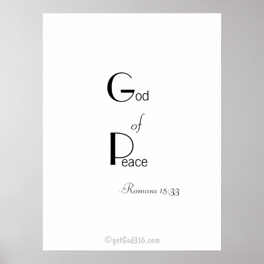 Poster Citations chrétiennes gotGod316.com Wall Art (Devant)