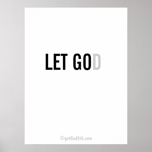 Poster Citations chrétiennes gotGod316.com Wall Art (Devant)
