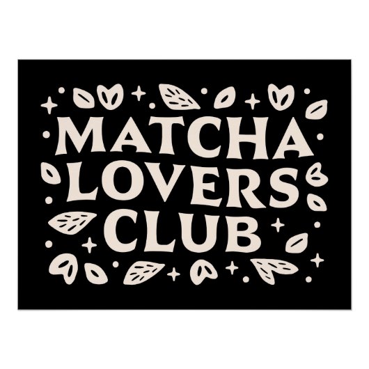 Poster Citations d'amant Matcha (Devant)