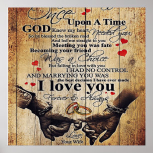 Poster Citations D'Amour À Mon Mari, Décor À La Maison