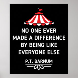 Poster Citations de Barnum PT Personne n'a jamais fait la