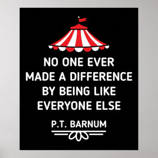 Poster Citations de Barnum PT Personne n'a jamais fait la