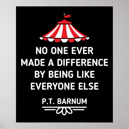 Poster Citations de Barnum PT Personne n'a jamais fait la (Devant)
