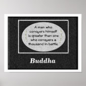 Poster Citations de bouddha (Devant)