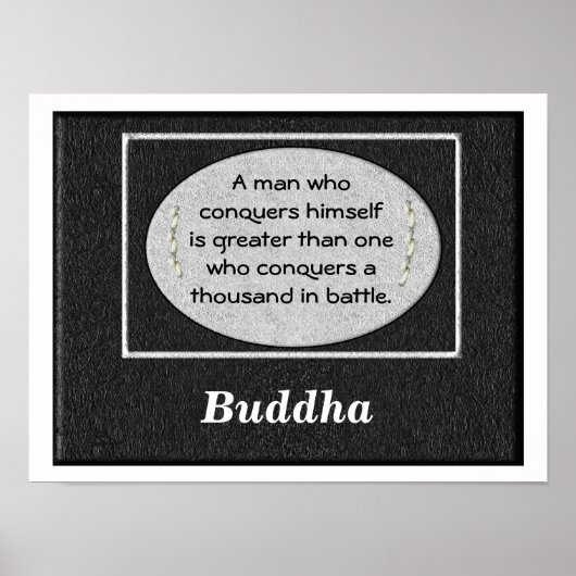 Poster Citations de bouddha (Devant)