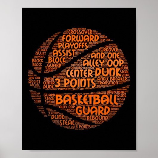 Poster Citations de bysketbyll Word Cloud - Bois Byller B (Devant)