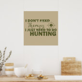 Poster citations de chasse disant chasseur amant (Cuisine)
