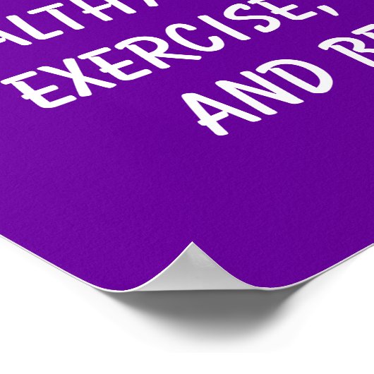 Poster Citations de condition physique (Coin)