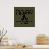Poster citations de cyclisme drôles (Cuisine)