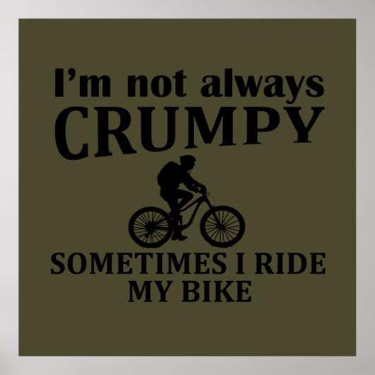 Poster citations de cyclisme drôles (Devant)